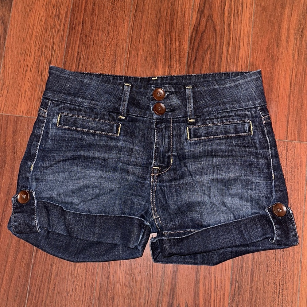 Fidelity Denim Aloe Short High Rise Shorts in Butterfly Dark
